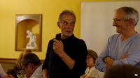 Au restaurant avec Pierre et Guy