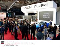 Mondial de l'auto 2014 : stand Venturi autre vue2